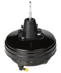 Rock Solid Vacuum Power Brake Booster Fitting For Dodge Nitro 2007 To 2011 Jeep Liberty 2008 To 2012 Wrangler 2007 To 2010 top view of black steel brake booster with mounting studs.
