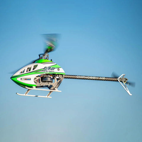M2 V3 Sport BNF RC Helicopter For Adults With OFS3 Plus Flight Controller R40X3 Brushless Motor ExpressLRS Receiver in flight