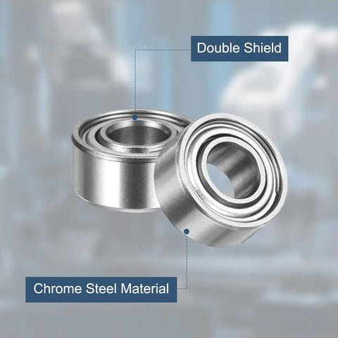 Five Pack 684ZZ Deep Groove Ball Bearings 4 x 9 x 4 mm Chrome Steel Double Shield ABEC5 Precision for electric motors