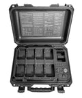 BS30 525W Intelligent Battery Charging Station for Drones with open case showing charging slots and control panel