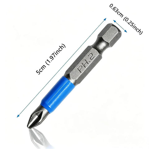 Flat Head Wood Screws Set Assortment 360 Pieces With Phillips Driver Bit Self Tapping Screws For Wood And Metal Zinc Plated Countersunk Full Thread Easy To Install Durable Bit Included Ideal For DIY Home Projects. PH2 Phillips driver bit, 5cm, blue collar