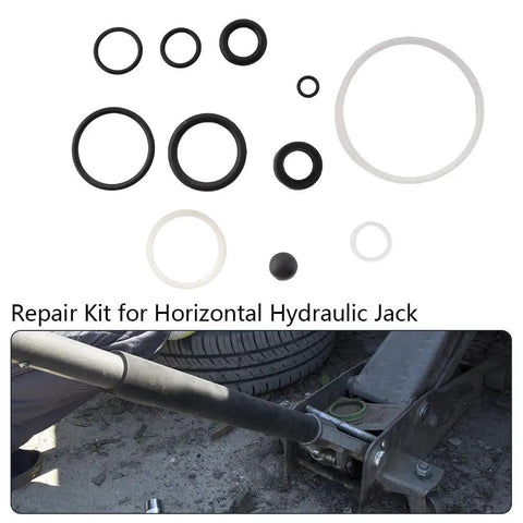 3 Ton Hydraulic Floor Jack Seal Kit 17Pcs O Ring Oil Filler Plug Replacement Seals Rubber Sealing Rings for repairs