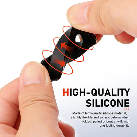 Close-up of Tight 4 Piece Car Door Lock Covers Silences Rattling Clunks Smoothly Doubles As Shock Absorber Bumpers, 0.4 x 1.65 inch mat black rubber.
