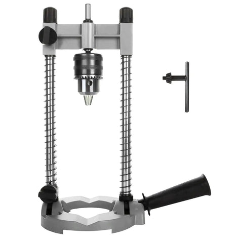 Portable Drill Press Stand For Hand Drills Handy Adjustable Multi-Angle Holder Guide Fits 1.5-13mm Drill Bits Aluminum Alloy