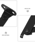 Close-up of Antique Style Iron Folding Lid Hinges With Handy Fold Out Support Legs showcasing material and ease of use.