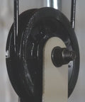 Silicone Lubricant With Teflon Fluoro Polymer For Non Metal Materials applied on a rotating wheel to reduce friction and sticking