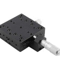 Micrometer Fine Tuning Cross Roller Linear Stage For Rock Solid X Axis Travel 60x60mm Aluminum Translation Table