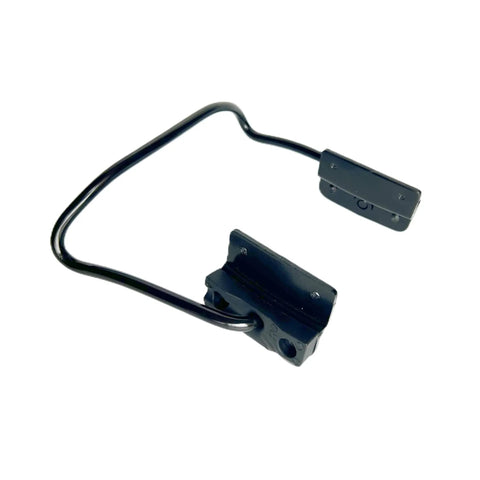 V12 Kickstand Replacement Foot Support Bracket for Electric Unicycle, durable black finish, side view.
