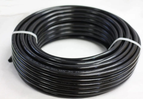 Ready To Roll Three Size DOT Approved Air Brake Tubing Kit With 1/4 Inch, 3/8 Inch, And 1/2 Inch Lines X 100 Feet Each, Black Nylon SAE J844 Pneumatic Line Hose For Brake System