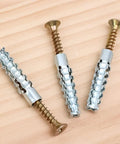 Heavy Duty Wall Anchor Expansion Bolts With Self Tapping Screws And Drilling Plugs Serrated Expansion Nails Solid Carbon Steel Construction