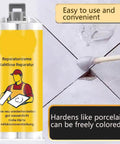 Fast Dry Tile Repair Glue Kit For DIYers All In One Tile Repair Set For Granite Marble Porcelain And Countertops Instantly Fix Chips And Cracks With A Seamless Invisible Finish Includes 3 Set No Mess Cleanup in use on tile crack