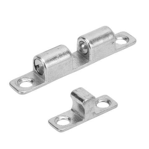 Rock-Solid 316 Stainless Marine Door Catch With Ball Tension Roller, 60mm, Rust-Resistant Cabinet Holder For RV Yacht And Boat Interiors