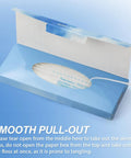 Open package showing 3 In 1 Floss For Braces And Bridges With 120 Pre Cut Strands, Easy Glide Precision Clean Around Brackets And Wires