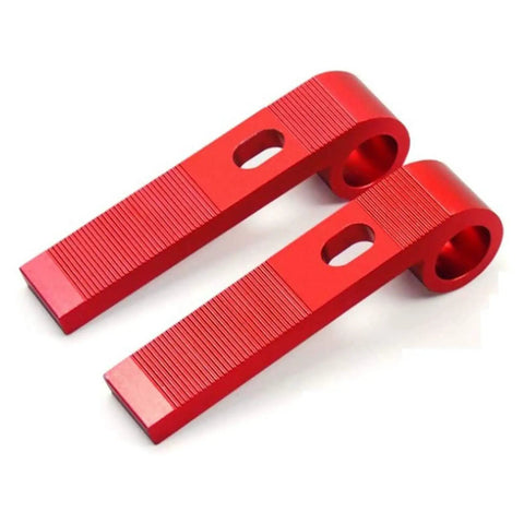 Red aluminum alloy parts from 4 Piece T Slot Slider Miter T Track Jig For Table Router In Woodworking Aluminum Alloy Quick Secure With Hand Knob Adjustable Jigs 125 X 25 X 20mm Size For Precise Cuts