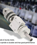 Sturdy Metal Unpowered Spindle Assembly For Drill Chuck And Table Saw DIY Projects Heavy Duty Replacement Part For Smooth Precision And Easy Setup Ideal For DIY Hobbyists And Pro Shop Setups That Demand Stable Spindle Performance, metal spindle with chuck and shaft
