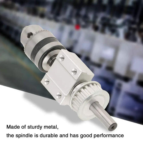 Sturdy Metal Unpowered Spindle Assembly For Drill Chuck And Table Saw DIY Projects Heavy Duty Replacement Part For Smooth Precision And Easy Setup Ideal For DIY Hobbyists And Pro Shop Setups That Demand Stable Spindle Performance, metal spindle with chuck and shaft