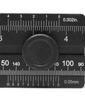 10 Inch Aluminum Offset Marking Gauge And Layout Tool With Laser Etched Scale For Caliper Level Precision Handy Dual Metric And Imperial Vernier Center Knob For Easy Sliding And Accurate Marking On Wood And Metal, black