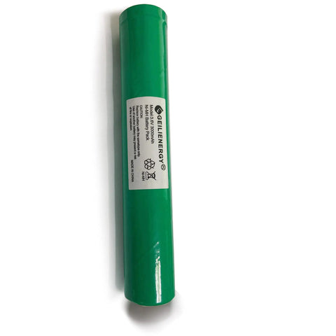 Long Lasting 3.6V 3000mAh NiMH Battery Pack For Streamlight Stinger Flashlights in green casing on white background.