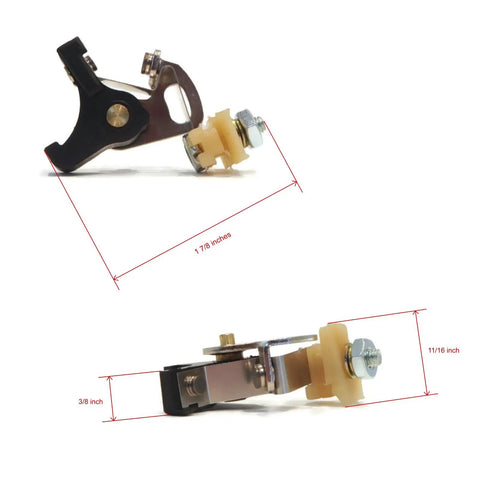 Ignition Set Point and Condenser Kit for Tecumseh 27948 27948A 30547A and Rotary 6781 with dimensions and parts visible