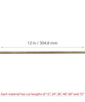 A2 Tool Steel Round Bar 2 Inch Diameter 12 Inch Cut Length For Knifemaking Dies And Cutting Tools Industrial Use High Wear Resistance Heat Treated High Carbon Chromium Alloy Durable Tooling Material shown with 12 in length