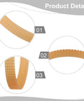 Heavy Duty Ribbed Drive Belt For 9401 Belt Sander, close-up views of premium rubber flexibility and ribbed texture.