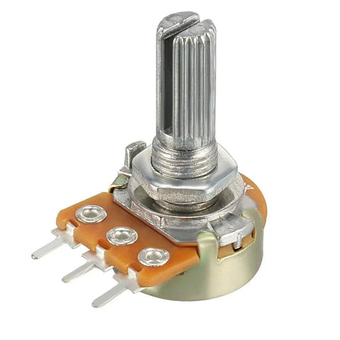 20 Pieces WH148 Potentiometer Set 10K Ohm B10K Linear Taper 15mm Shaft 3 Pins Single Joint Variable Resistors For DIY Electronics Projects And Audio Control