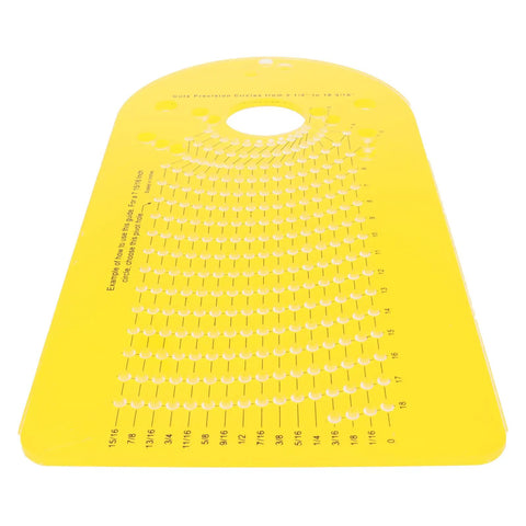 Rock Solid Circle Cutting Jig For Plunge Router With Precise Pivot Holes Adjustable Wood Cutting Guide, yellow template for precise circles.