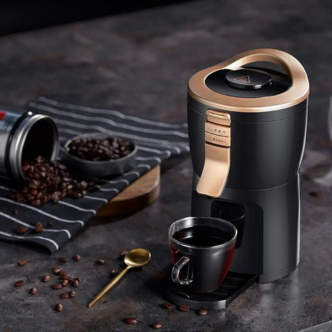 Premium Automatic Bean To Cup Coffee Maker With 24 Hour Timer Steams Silky Lattes And Cappuccinos Durable Stainless Steel Carafe with coffee cup.