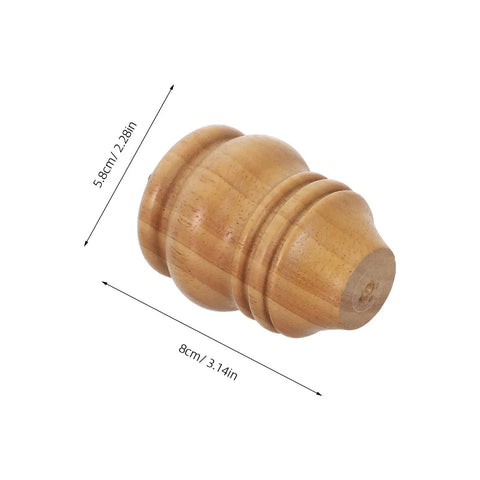 Turned Wood Furniture Legs 4 Pack Gourd Shaped Solid Wood Cabinet And Table Leg Replacements No Sweat Easy Assembly 8cm