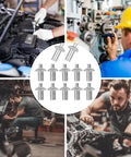 30 Pieces Aluminum Alloy Expansion Rivets Hammer Drive Expansion Rivet Knock Type Stainless Steel Rod Screws 5x11mm displayed with automotive and machinery use.