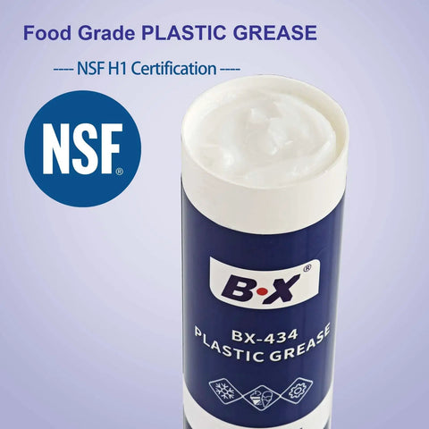 Pro Grade Food Safe Grease For Meat, Dairy And Beverage Lines, NSF H1 Certified, NLGI 2, 14.1 Oz Twin Pack visible with NSF logo