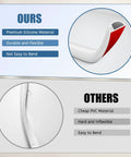 Comparison of silicone and PVC materials for No-Fuss Odorless Silicone Wall Cord Hider With Side Open Cable Covers For Wires On Wall