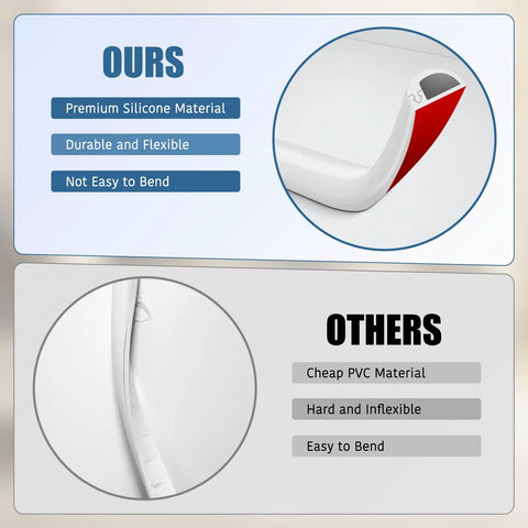 Comparison of silicone and PVC materials for No-Fuss Odorless Silicone Wall Cord Hider With Side Open Cable Covers For Wires On Wall