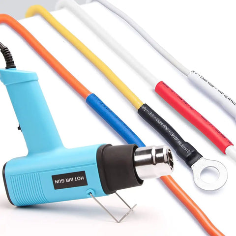 Powerful 1200W Heat Gun With Dual Temperature Settings 60C To 500C Heats Up Fast To 932F Includes 2 Nozzles For Crafts