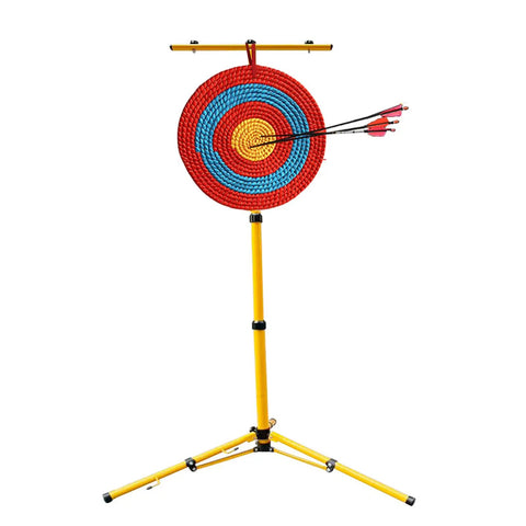 Heavy Duty Beefed Up Archery Target Stand For Backyard Practice With Compound And Recurve Bows Adjustable Height And Stable Base
