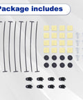 Slick 14 Inch Electric Radiator Cooling Fan Mount Kit With Beefy Brackets And Secure Tie Straps For Your Rig That Takes Out Summer Heat Like A Champion package contents.
