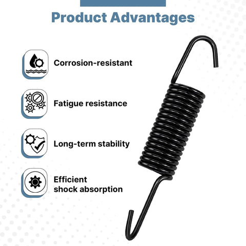 Washer Suspension Spring DC61-01257N showing product advantages like corrosion resistance and long-term stability.