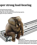 Elephant on Heavy Duty 46 Inch Drawer Slides With Lock, 480 Pound Capacity, Full Extension Ball Bearing, Side Mount, Industrial Grade