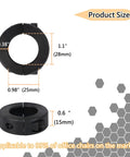 Heavy Duty Height Lock Bracket 2 Pack For Office Chair Sagging Fix, size dimensions in inches and millimeters shown.