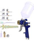 Heavy Duty Handheld Airbrush Kit With Three Precision Nozzles For A Smooth As Butter Spray Gun Finish Featuring Easy Setup And Durable All Copper Flow Cap.