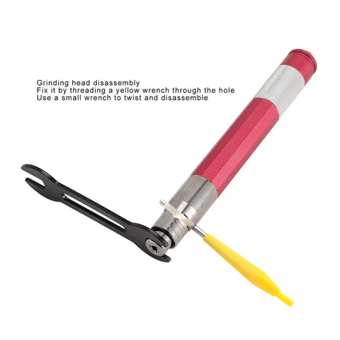 Tough As Nails Pneumatic Air Powered Pencil Die Grinder with disassembly tools for maintenance and repair.