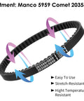 5 Pack 30 Series Go Kart Torque Converter Drive Belt Replacement For Manco 5959 And Comet 203589 KT196 showing fitment instructions