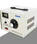 1000W Single Phase AC Autotransformer With 110V Input And 0-300V Adjustable Output Heavy-Duty Copper Coil Voltage Regulator, side view