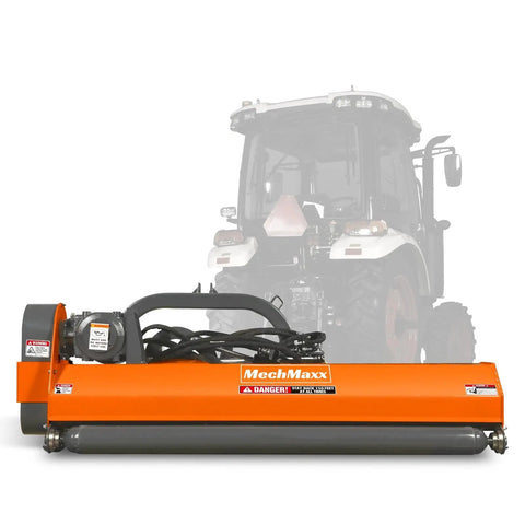 65 Inch PTO Driven 3 Point Hitch Offset Flail Ditch Bank Mower For 30 To 60HP Cat 1 Tractors, 85 Inch Offset, Model VAM65