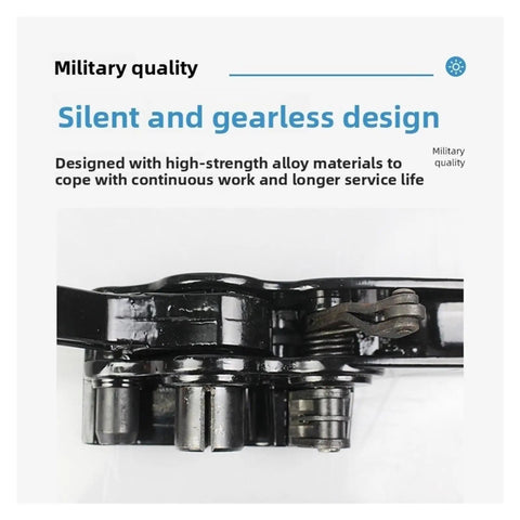 Heavy Duty Silent Manual Strapping Machine Kit With Reinforced Tensioner And Sealer Pliers Aerospace Aluminum lightweight gearless design.