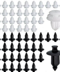 180 Piece Auto Clip Kit For Car Body Trim Replacement With Six Types Push Pin Clips For Bumper Fender And Interior Retention Super Handy For Civic And Accord Projects, white and black plastic push pin clips