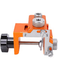 Double Hole Punch Locator And Adjustable Drill Positioning Jig With 12mm Eccentric Nut For Precise Woodworking And Furniture Assembly