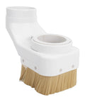 Heavy Duty 80Mm Cnc Spindle Dust Boot Shoe With Nifty Detachable Brushes And Straight Shooter Chip Guard in white, designed for routers and milling machines.