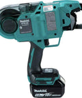 Makita XRT01TK 18V LXT Brushless Cordless Rebar Tying Tool Kit With 5.0Ah Battery for efficient wire tying.
