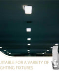 40 Pcs Downlight Spring Clips for LED Recessed Lighting Retention Clamps shown with recessed lights in ceiling.